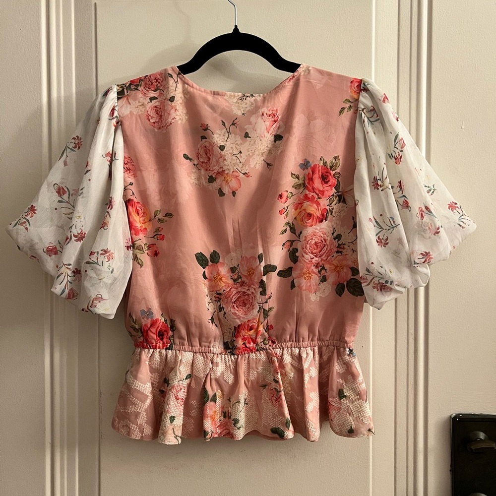 Hemant & Nandita Rose Garden Blouse - Picture 2 of 5